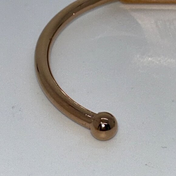 Druzy Quartz Cuff Bracelet Rose Gold-tone by Kinsley Armelle - Picture 8 of 12